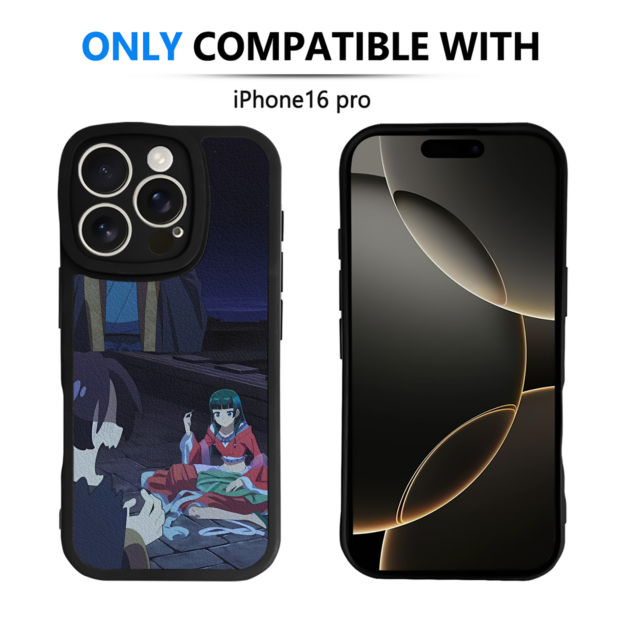 （画像用） 薬屋のひとりごと The Apothecary Diaries 【iPhone 16シリーズ対応】シリコンスマホケース（レザー調） 材質：シリコン